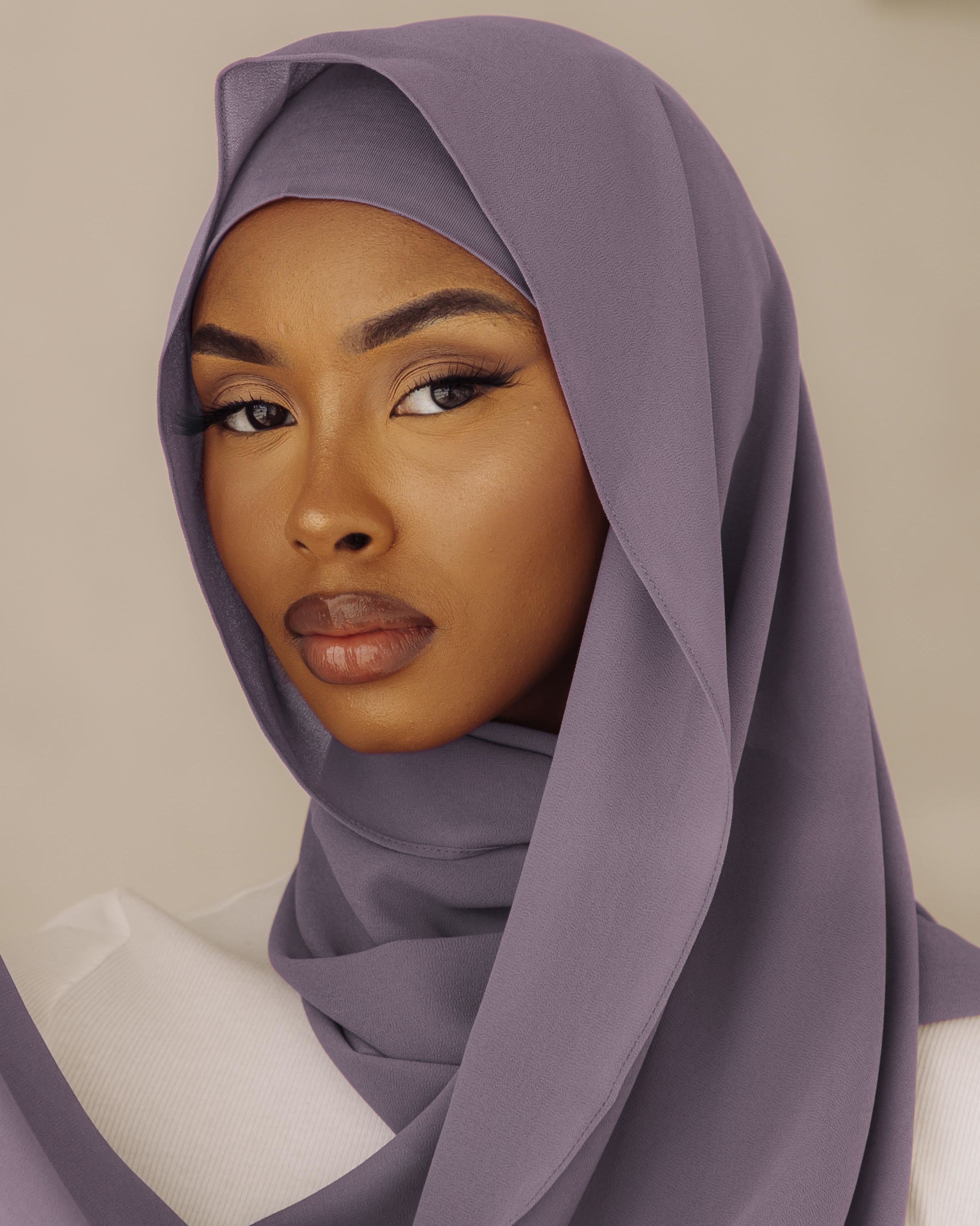 Premium Chiffon Hijab - Amethyst – AZELEFA Premium Chiffon Hijab - Amethyst – AZELEFA