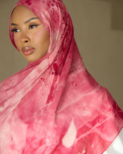 Printed Modal Hijab - Sunberry