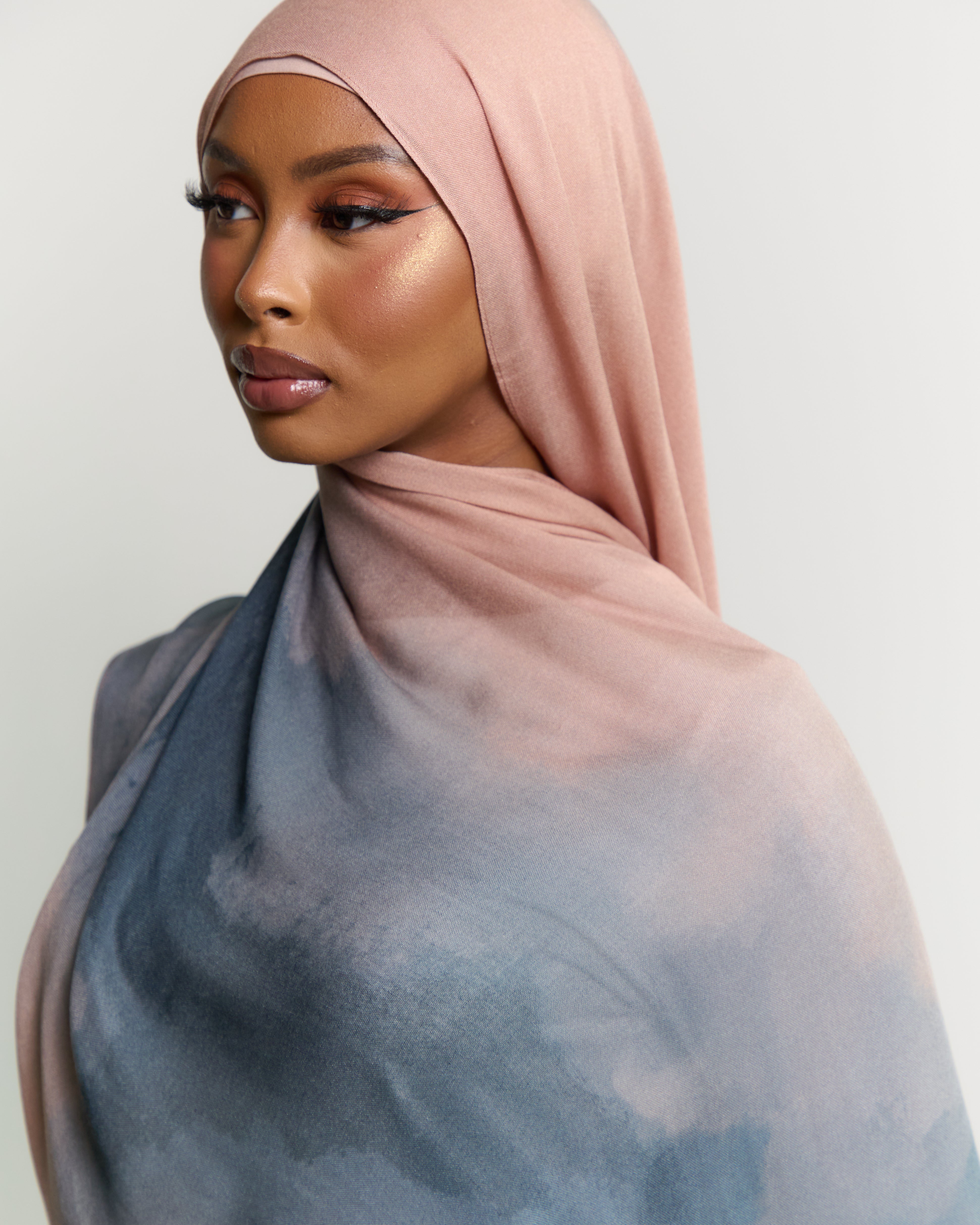 Printed Modal Hijab - Cotton Candy