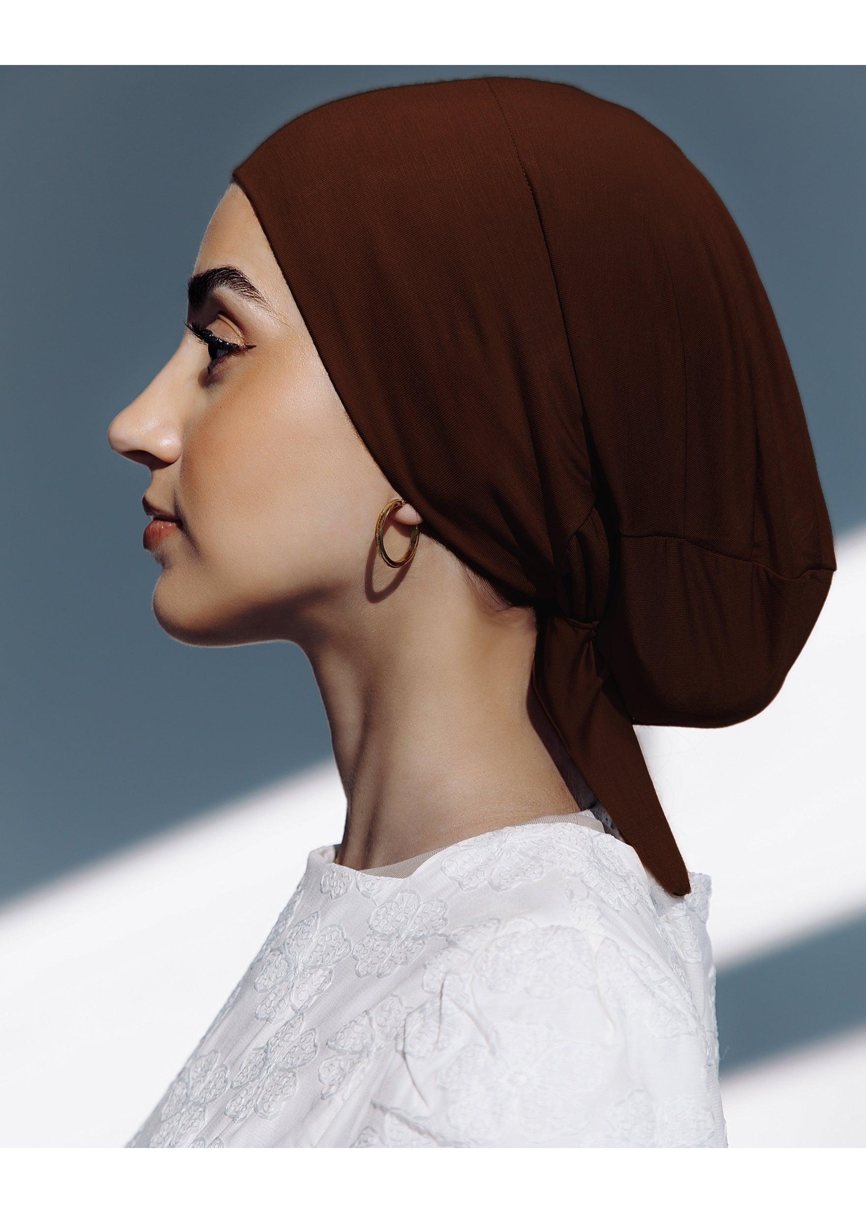 Bamboo Tie-Back Undercap - Cocoa - Azelefa