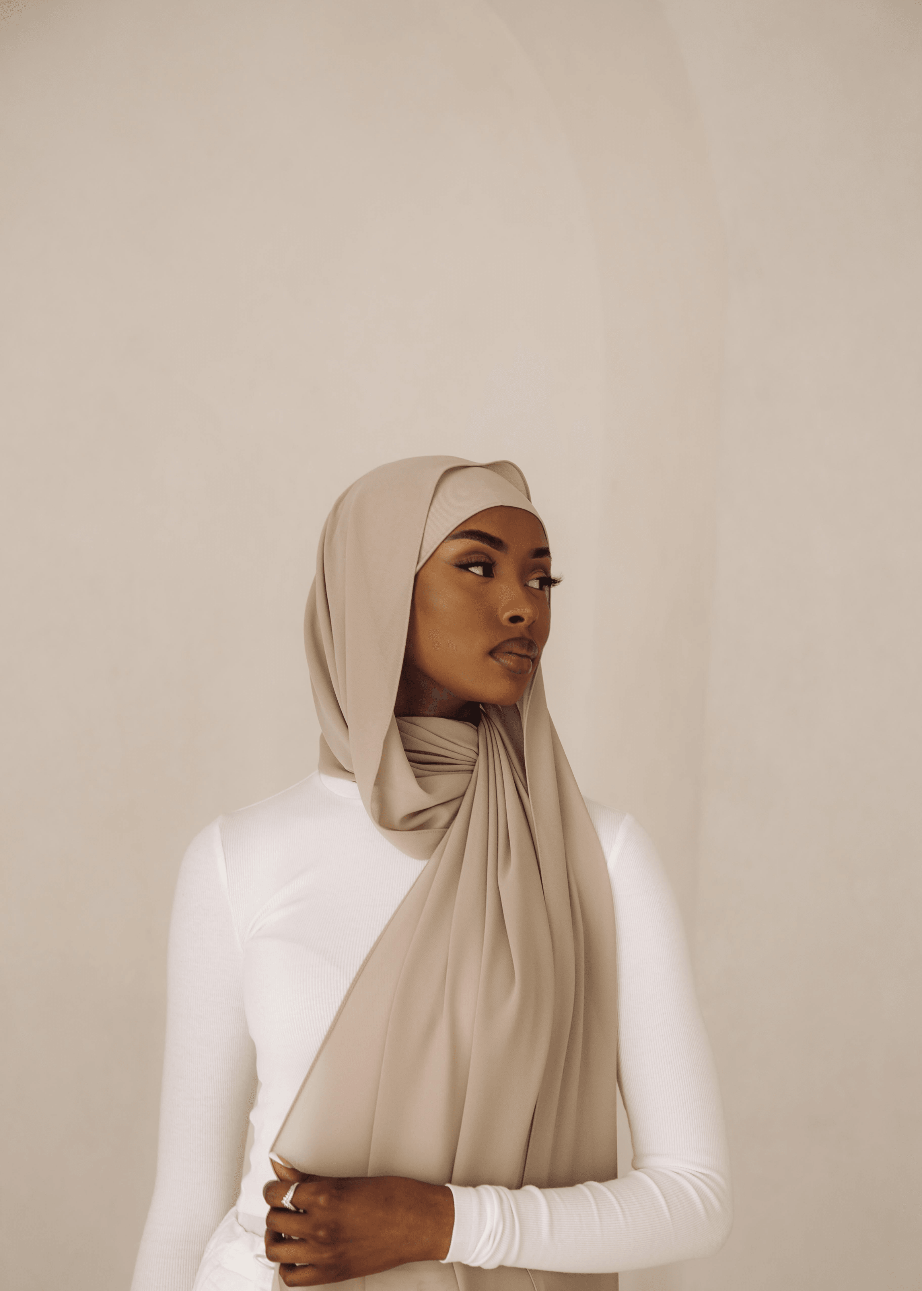 Premium Chiffon Hijab - Ash – AZELEFA