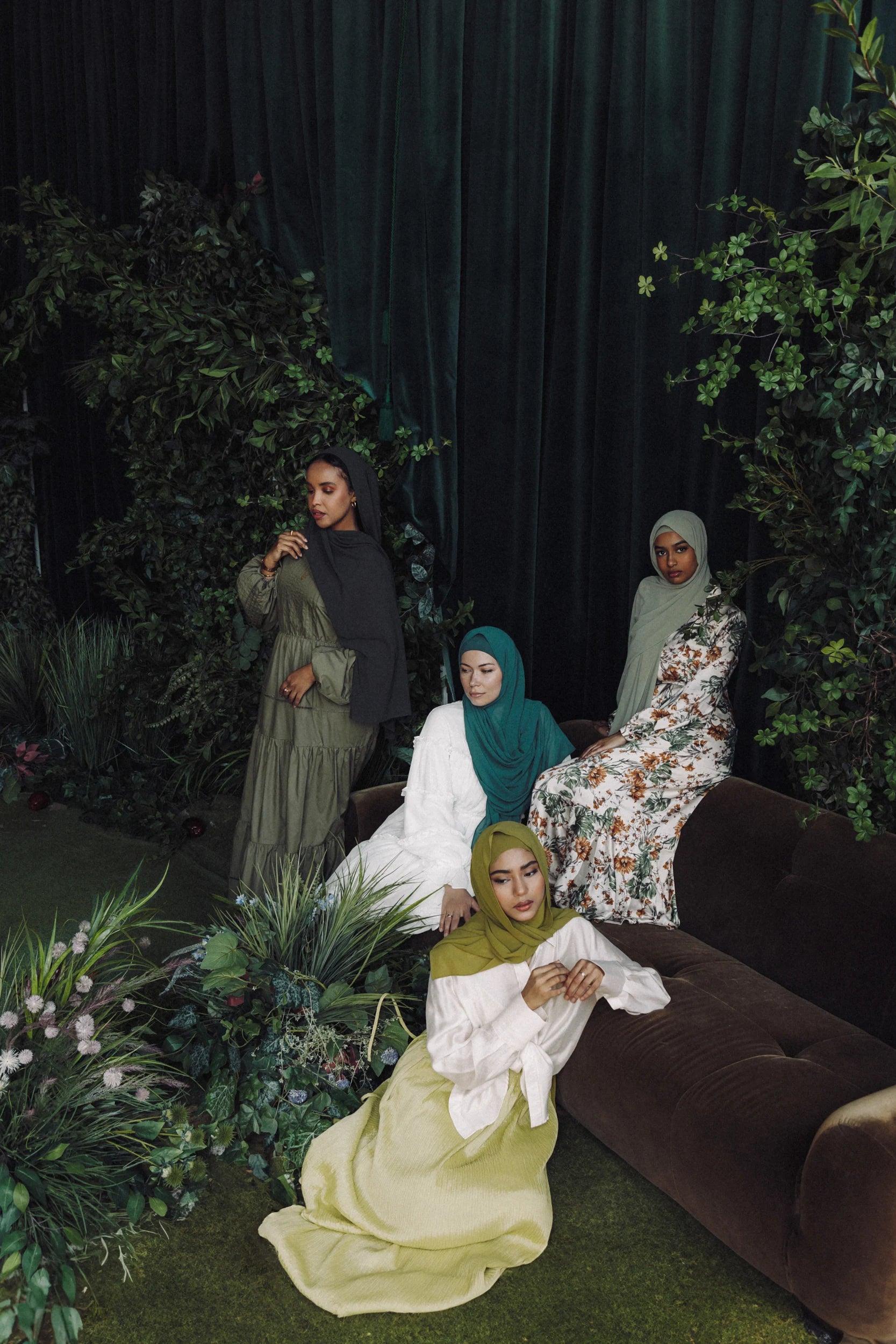Jersey Matching Hijab and Bamboo Undercap Sets - Azelefa