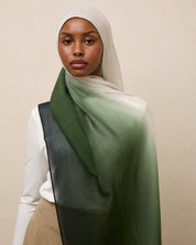 Ombré Modal Hijab - The Matcha Girl