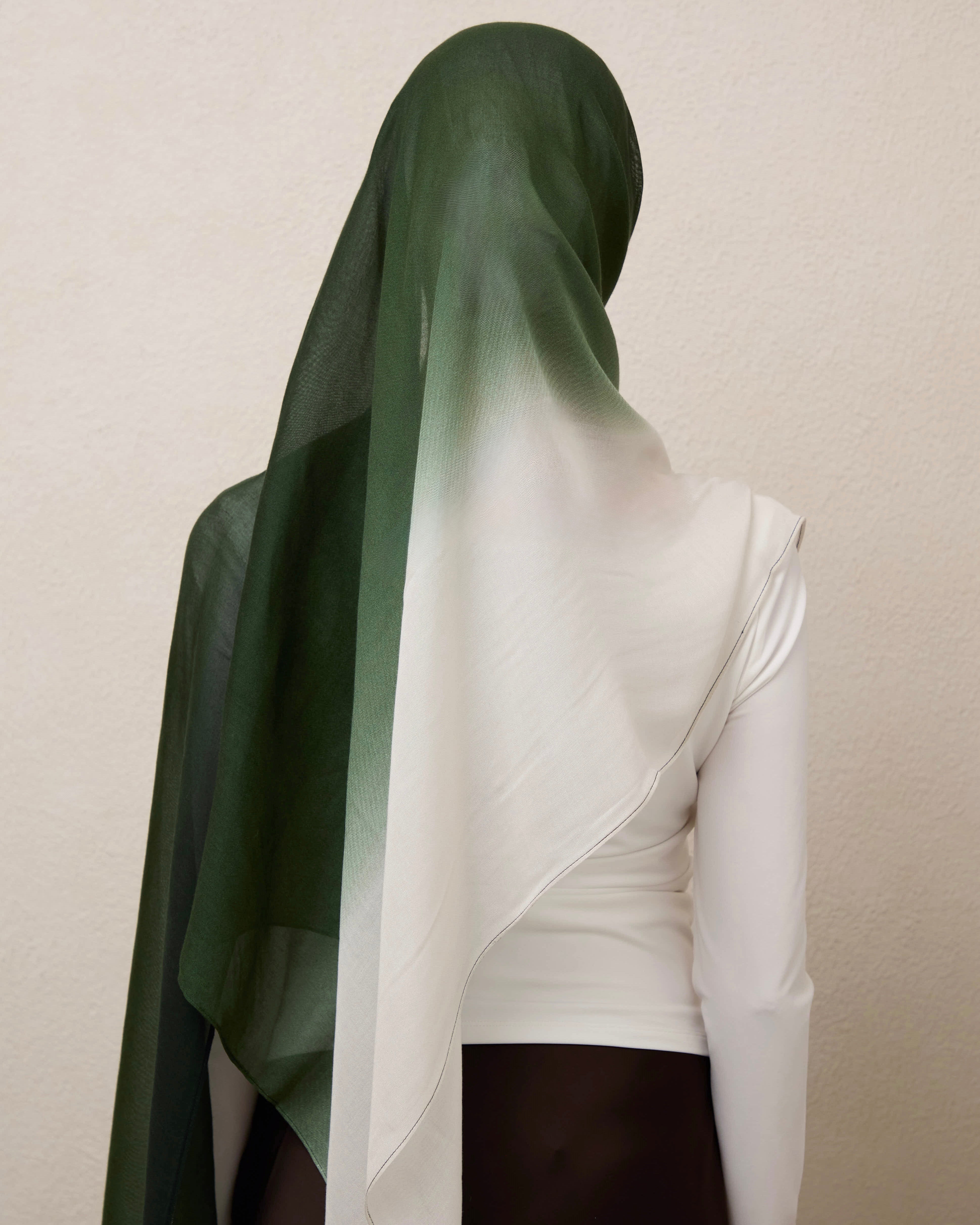Ombré Modal Hijab - The Matcha Girl