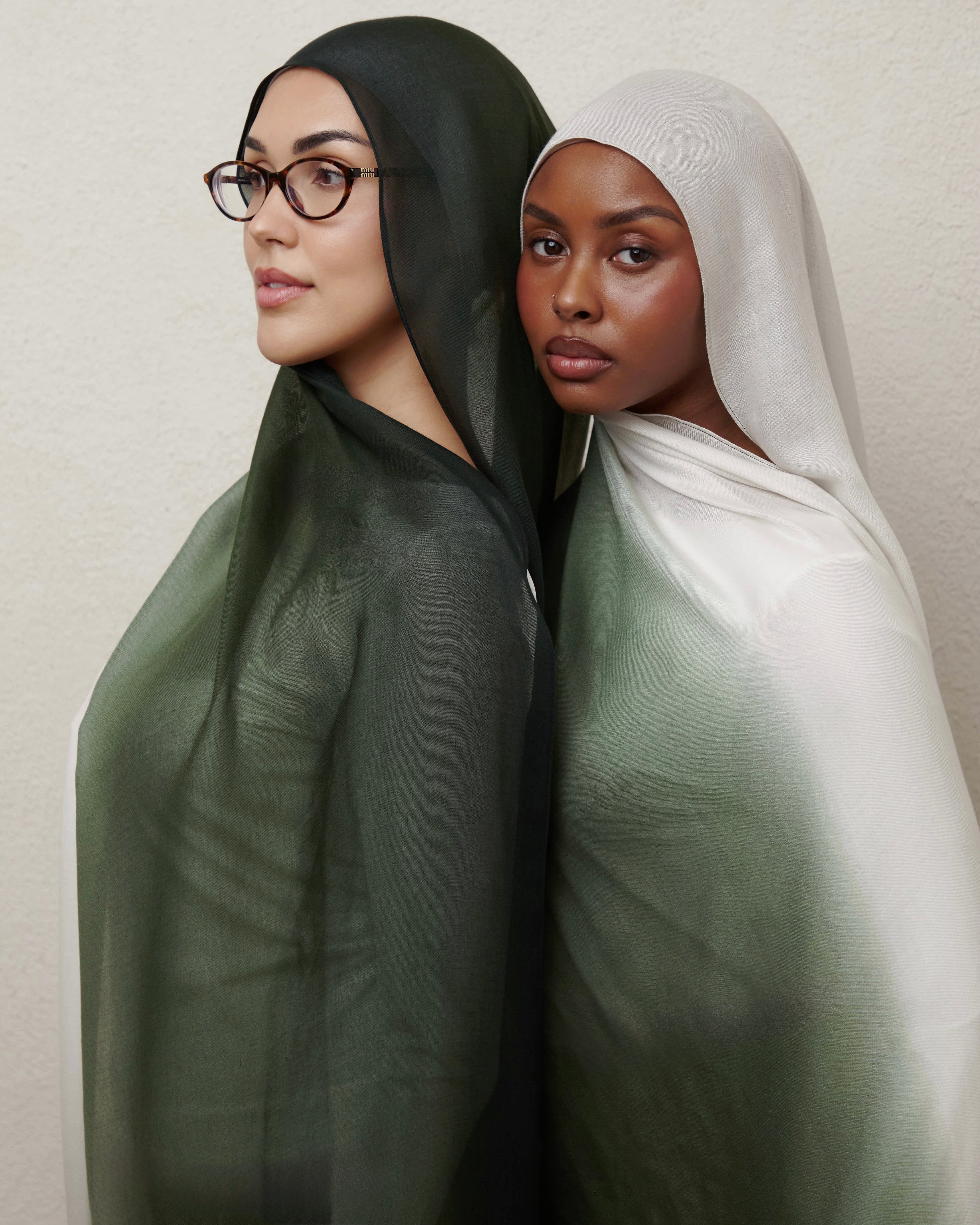Ombré Modal Hijab - The Matcha Girl