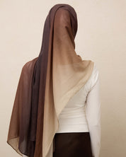 Ombré Modal Hijab - Caramel Latte