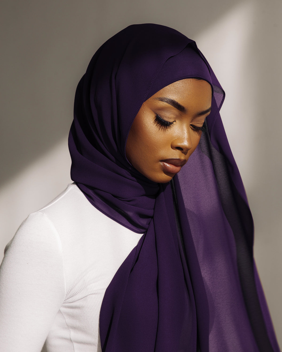 Matching Hijab & Undercap Set - Berry