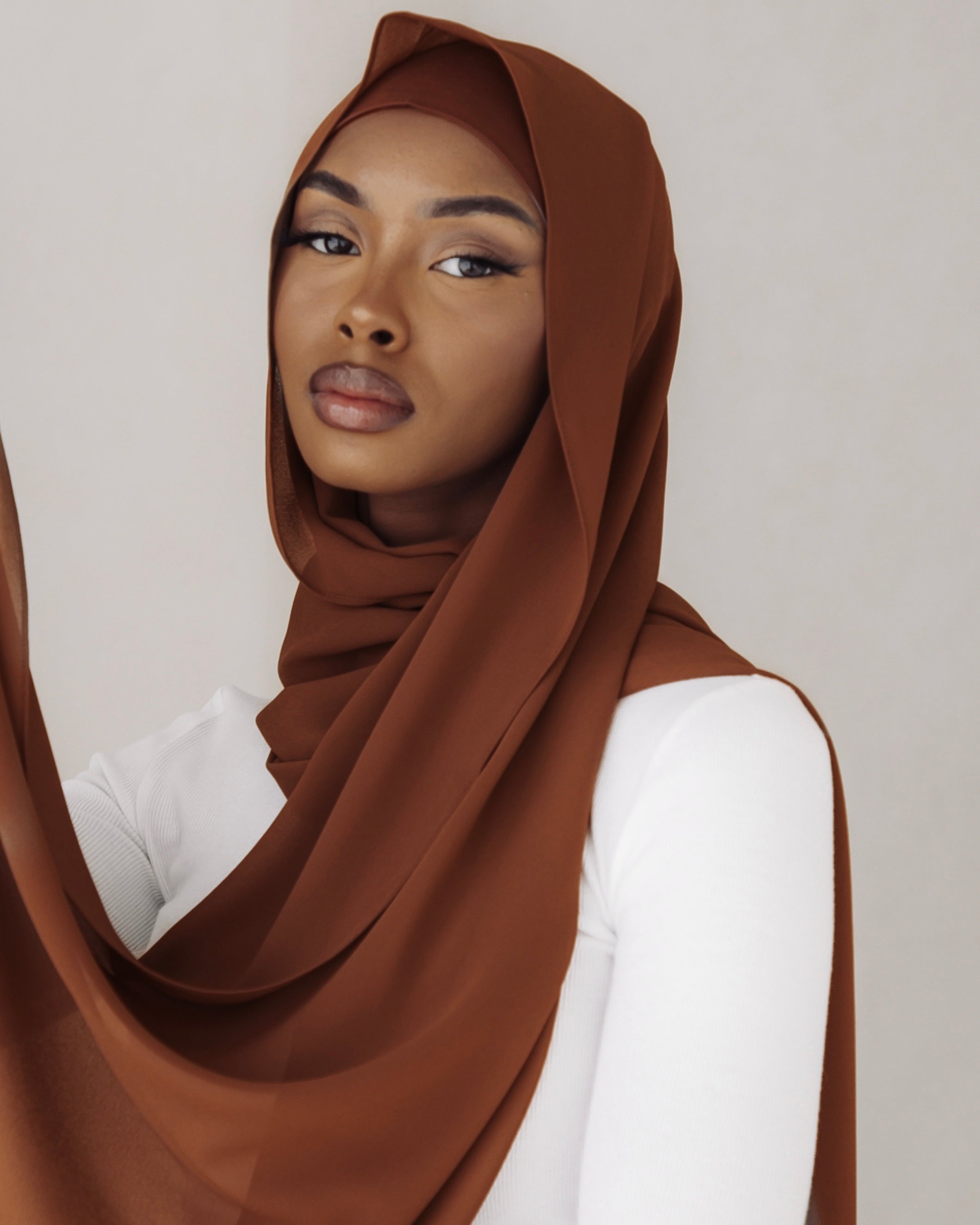 Matching Hijab & Undercap Set - Cocoa