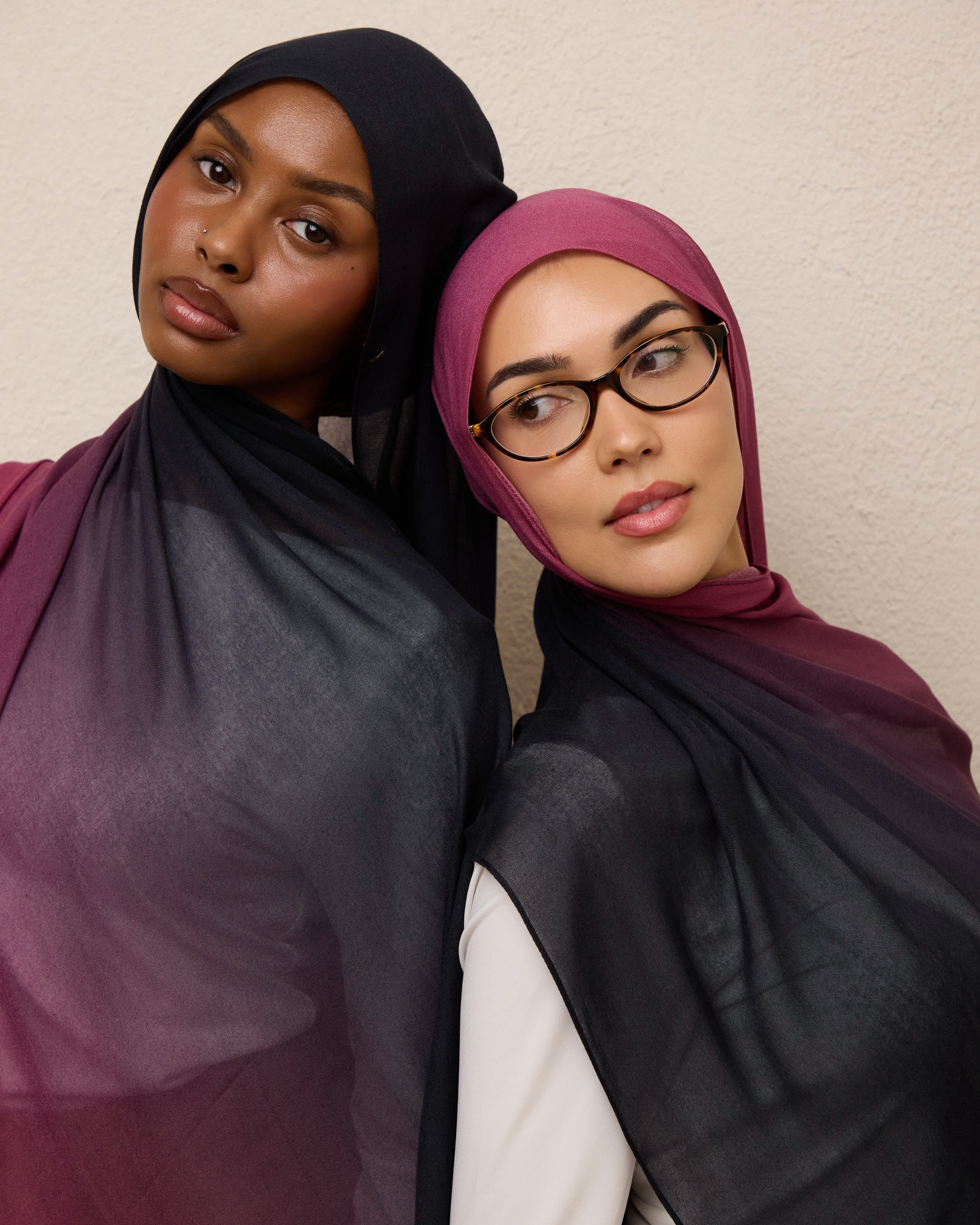 Ombré Modal Hijab - Blackberry Lemonade