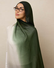 Ombré Modal Hijab - The Matcha Girl