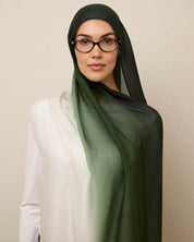 Ombré Modal Hijab - The Matcha Girl