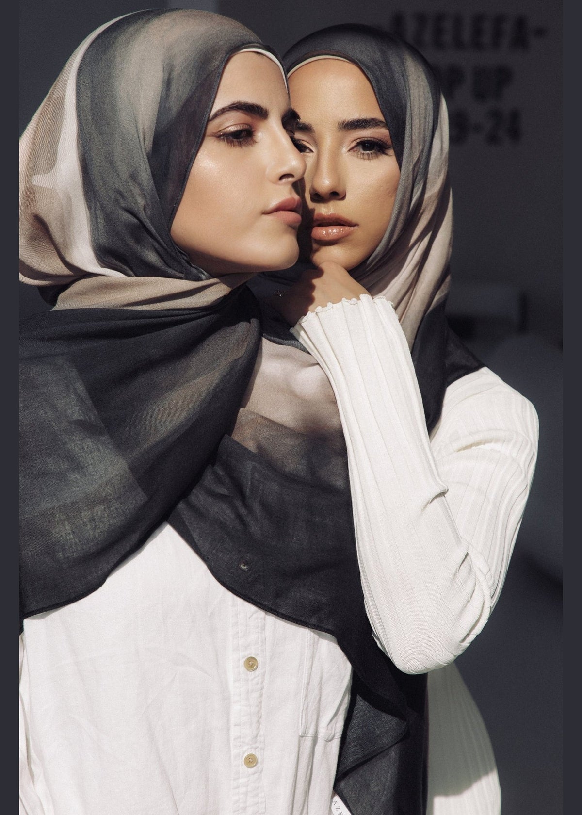 Printed Modal Hijab - Celestial Ash