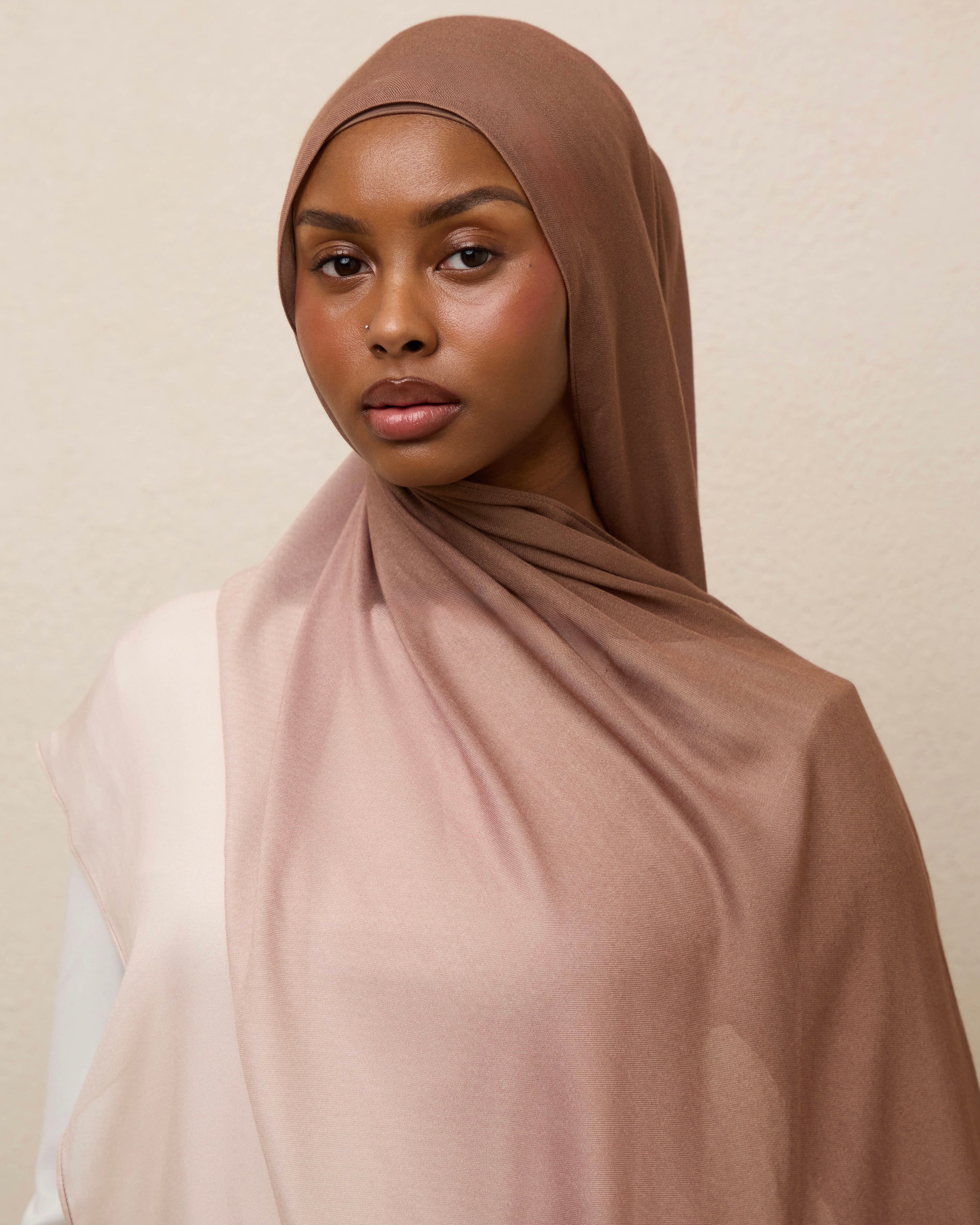 Ombré Modal Hijab - The Latte Girl