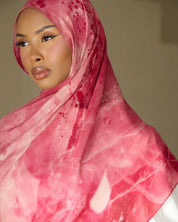 Printed Modal Hijab - Sunberry