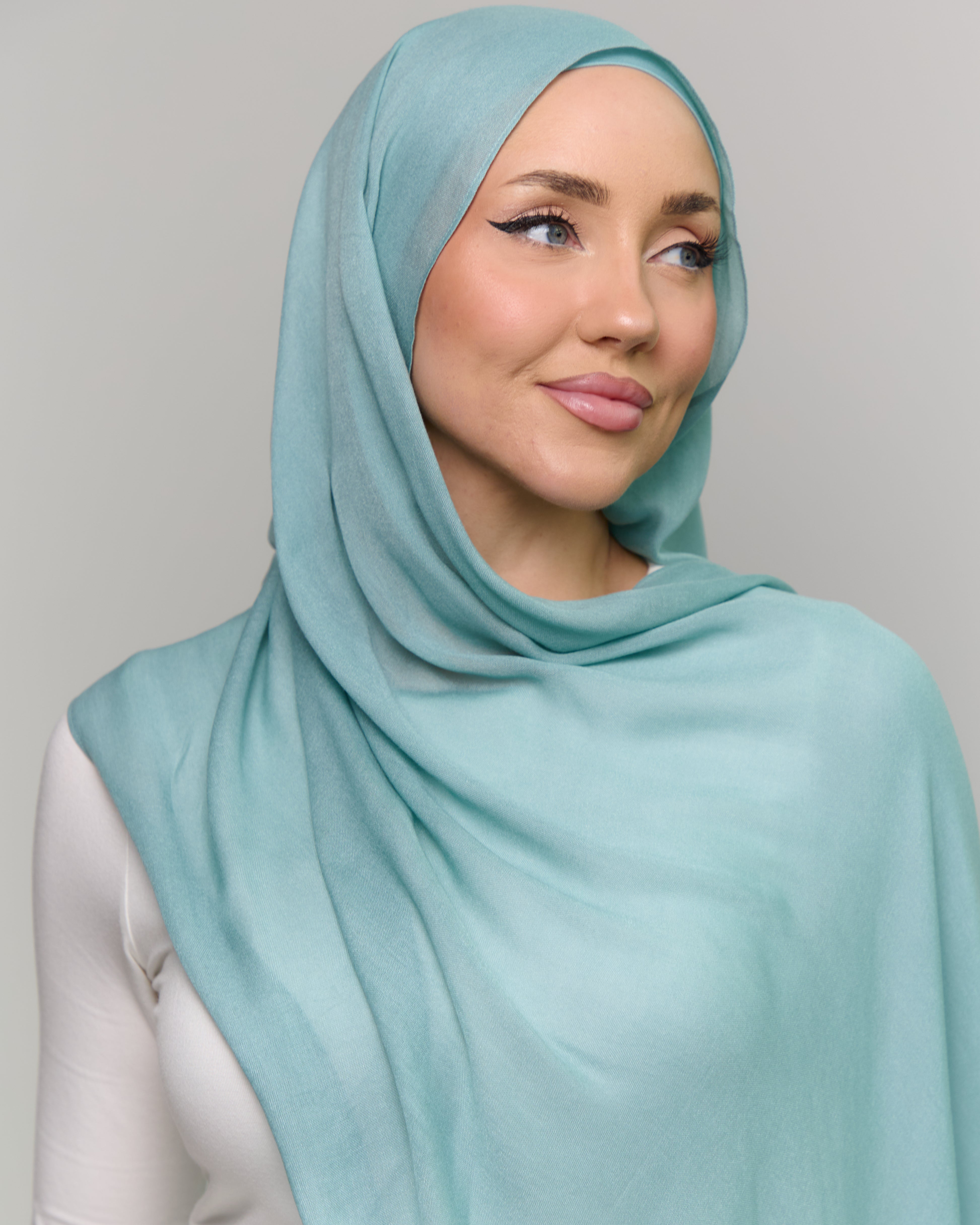 Modal Matching Hijab & Undercap Set - Tabariya Blue