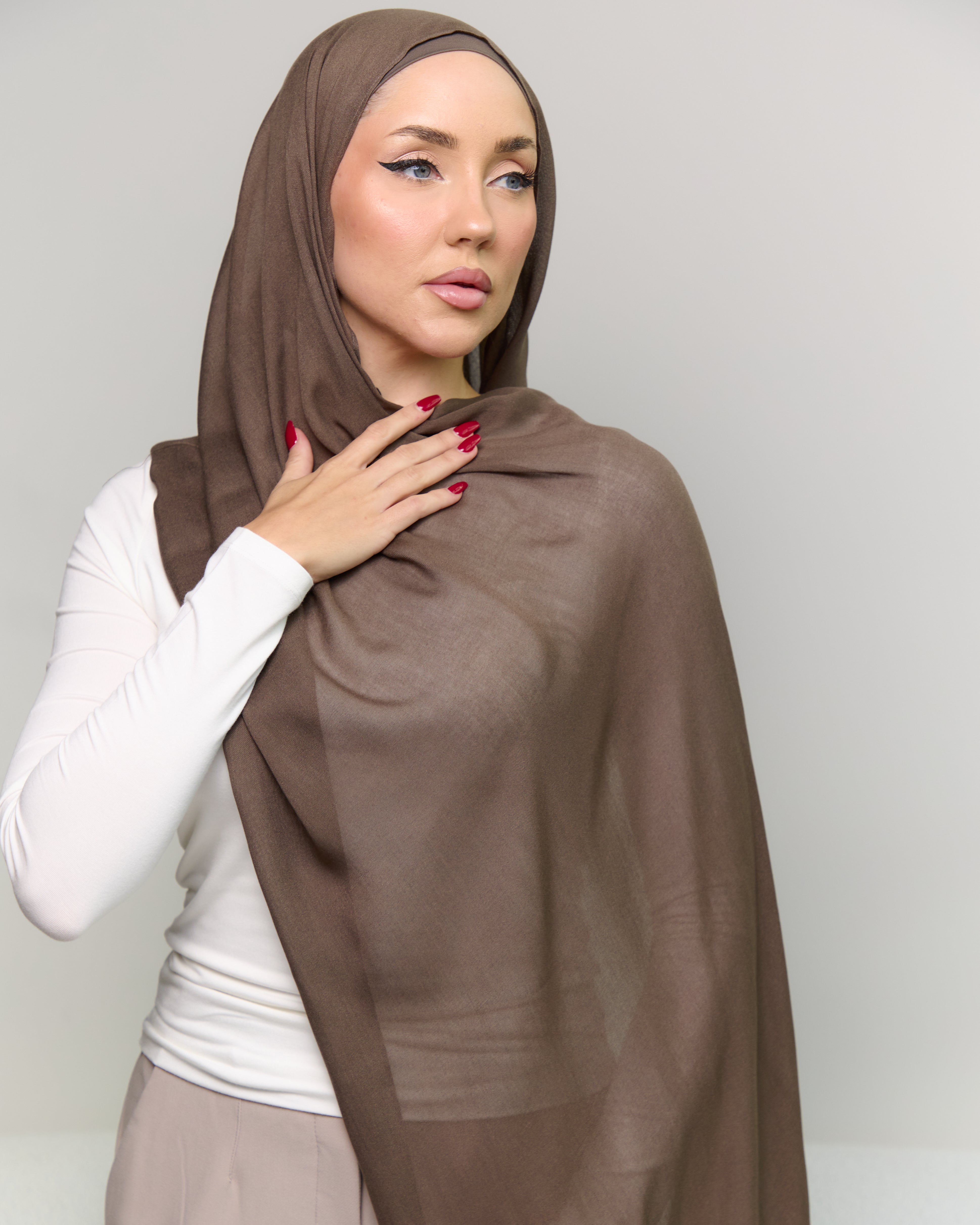 Modal Matching Hijab & Undercap Set - Ashwood