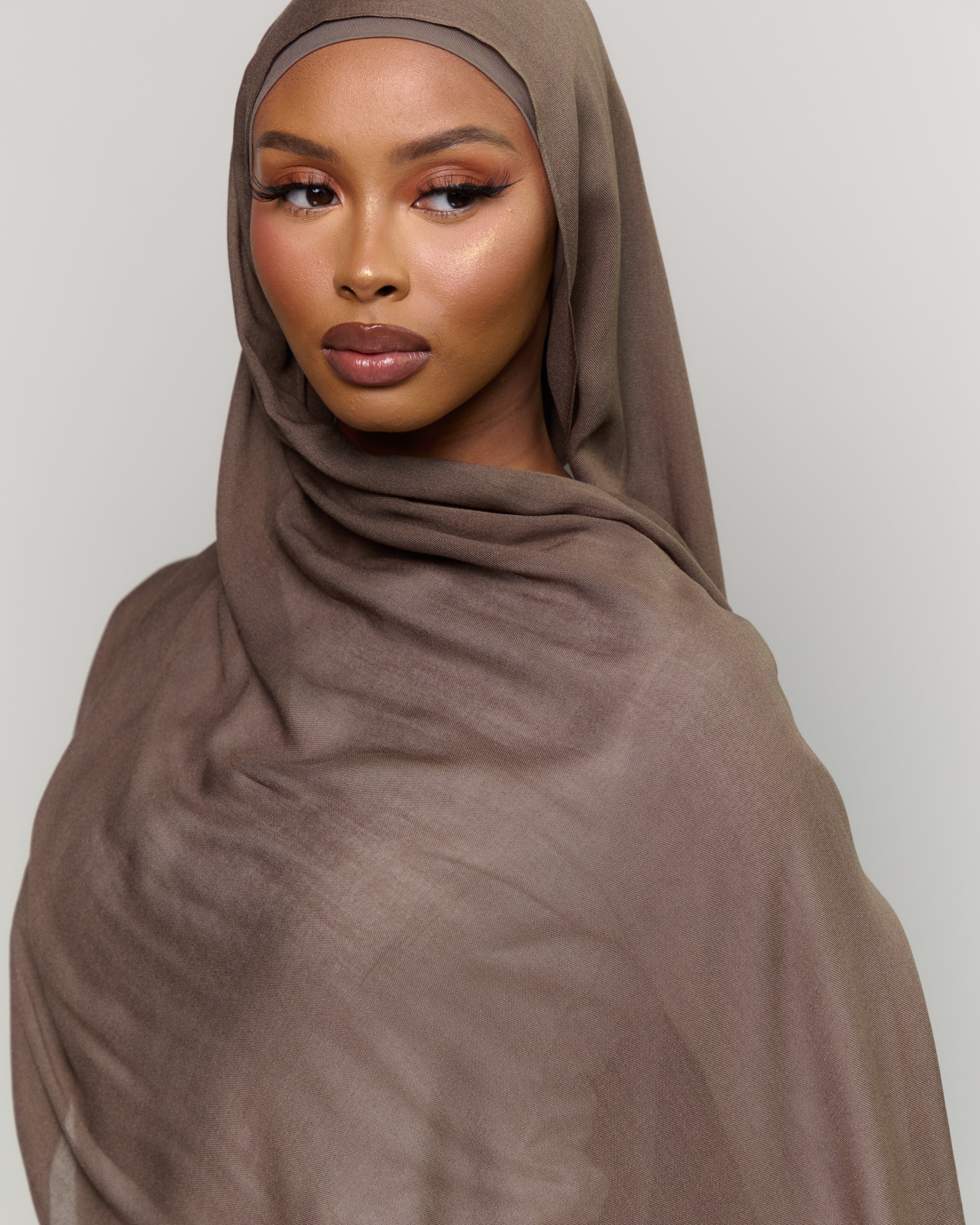 Modal Matching Hijab & Undercap Set - Ashwood