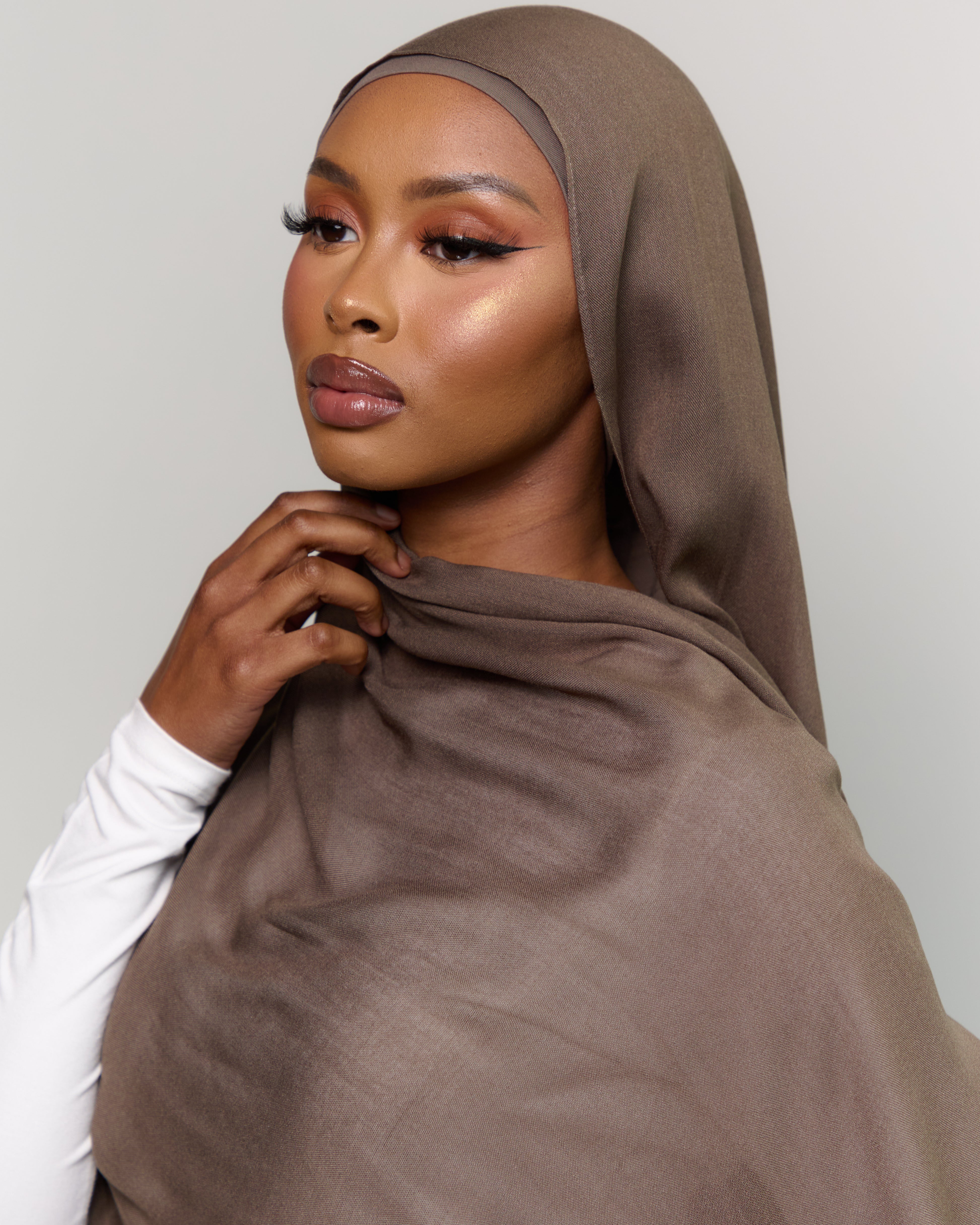 Modal Matching Hijab & Undercap Set - Ashwood