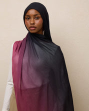 Ombré Modal Hijab - Blackberry Lemonade