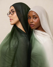Ombré Modal Hijab - The Matcha Girl