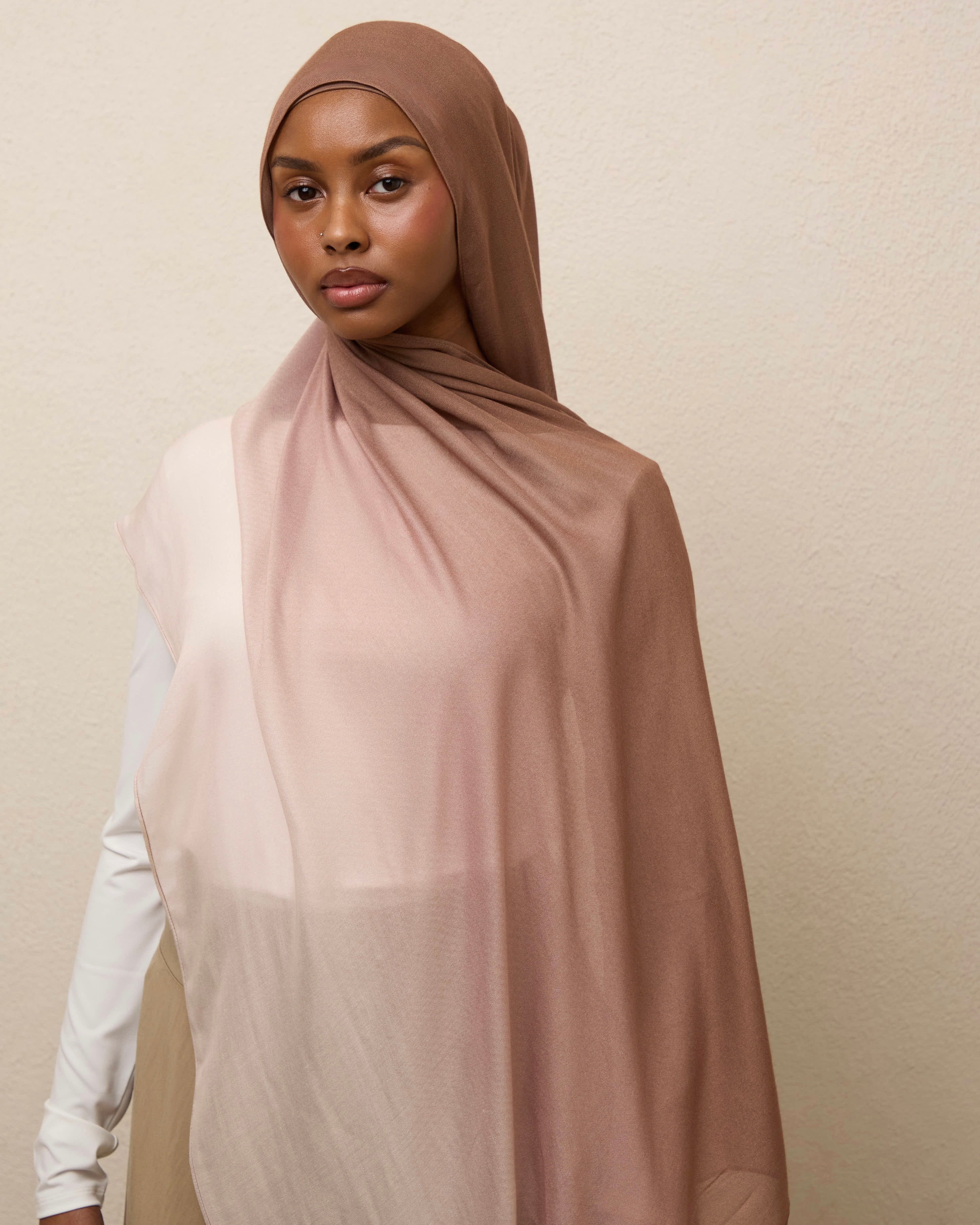 Ombré Modal Hijab - The Latte Girl