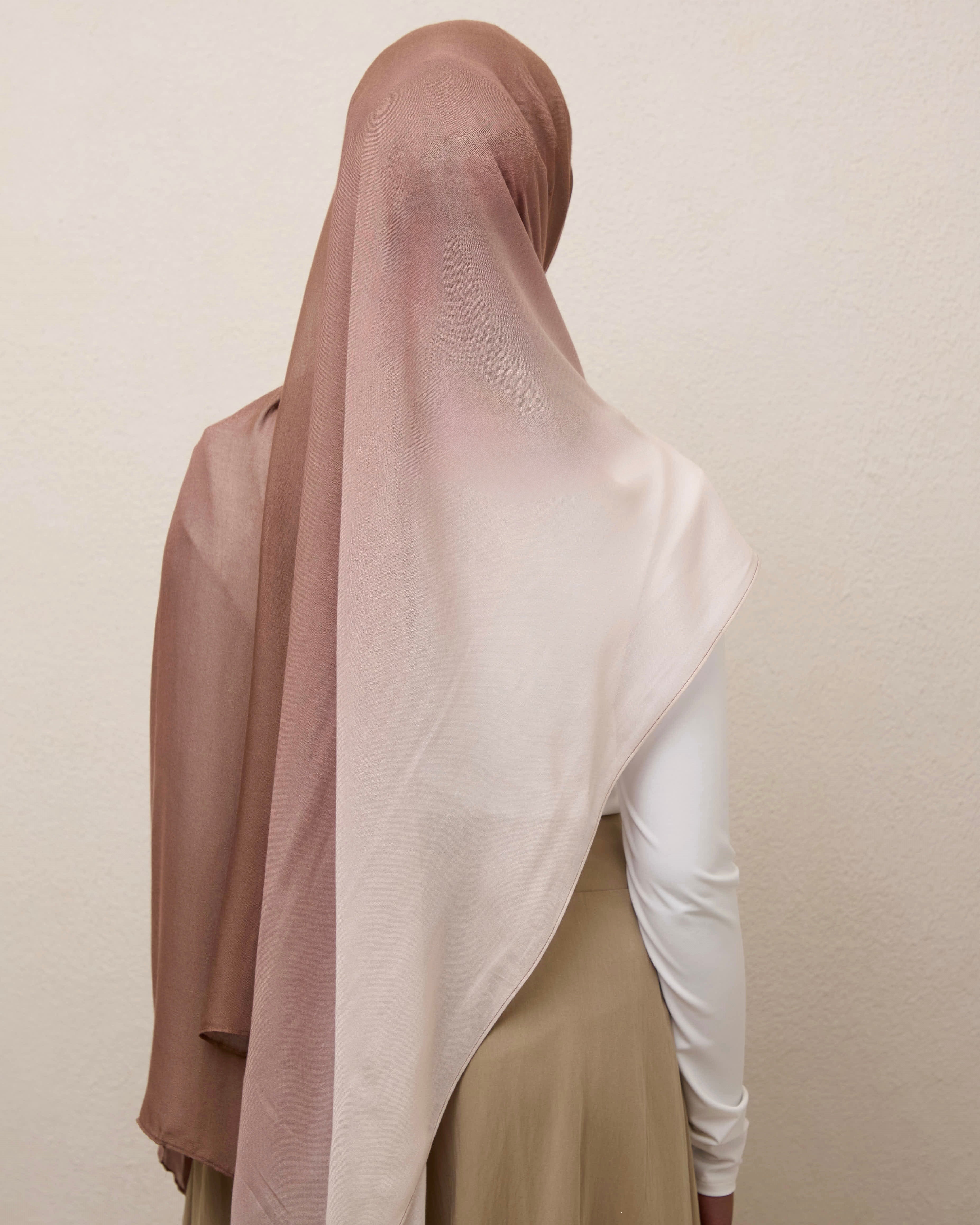 Ombré Modal Hijab - The Latte Girl