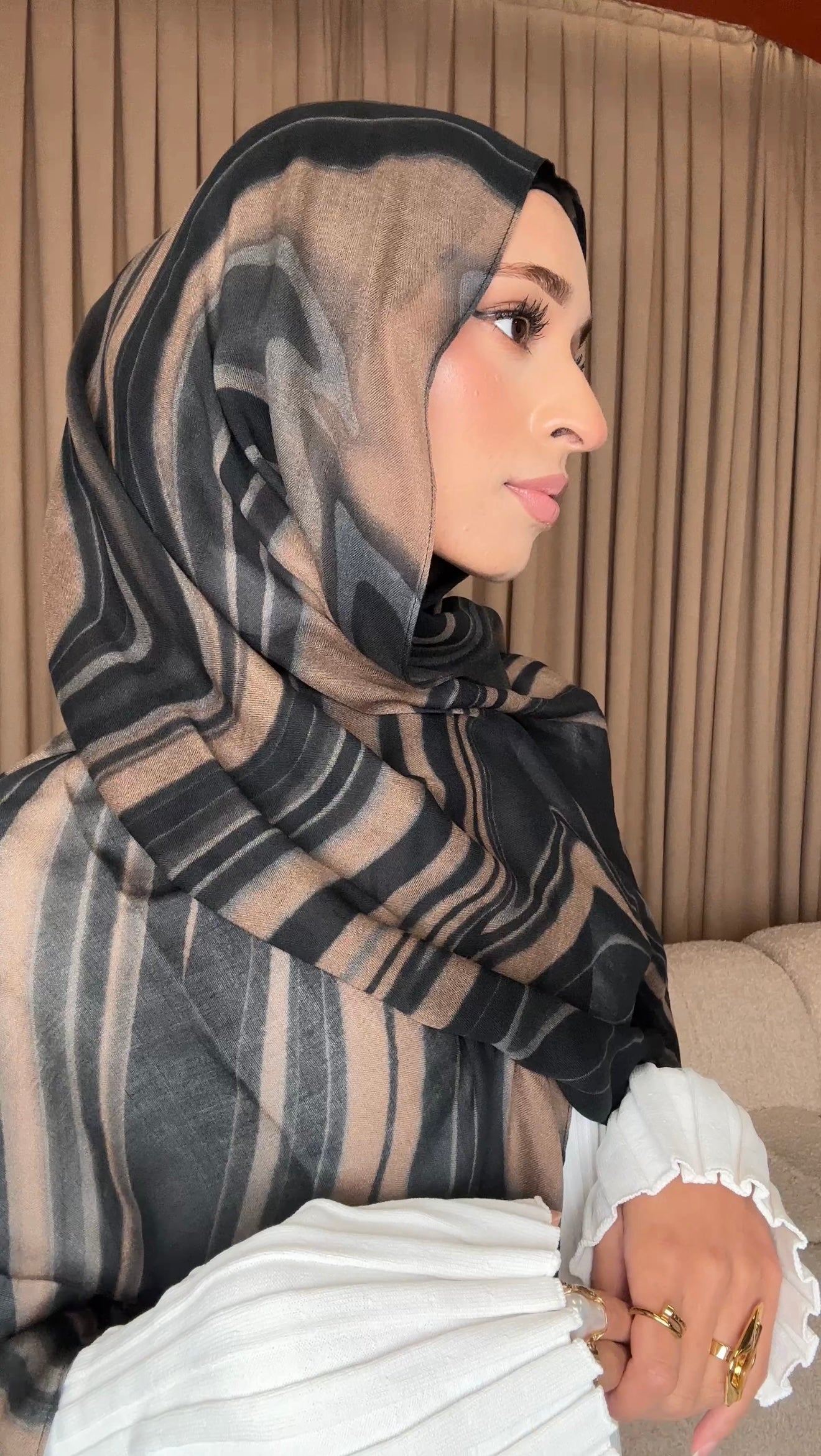 Printed Modal Hijab - Brewed