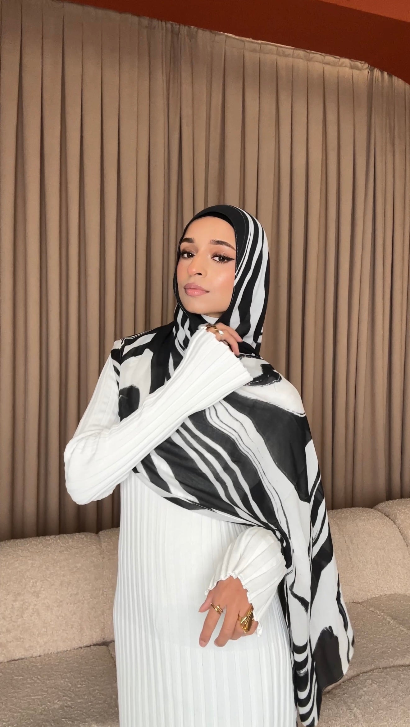 Printed Modal Hijab - Elysian – AZELEFA