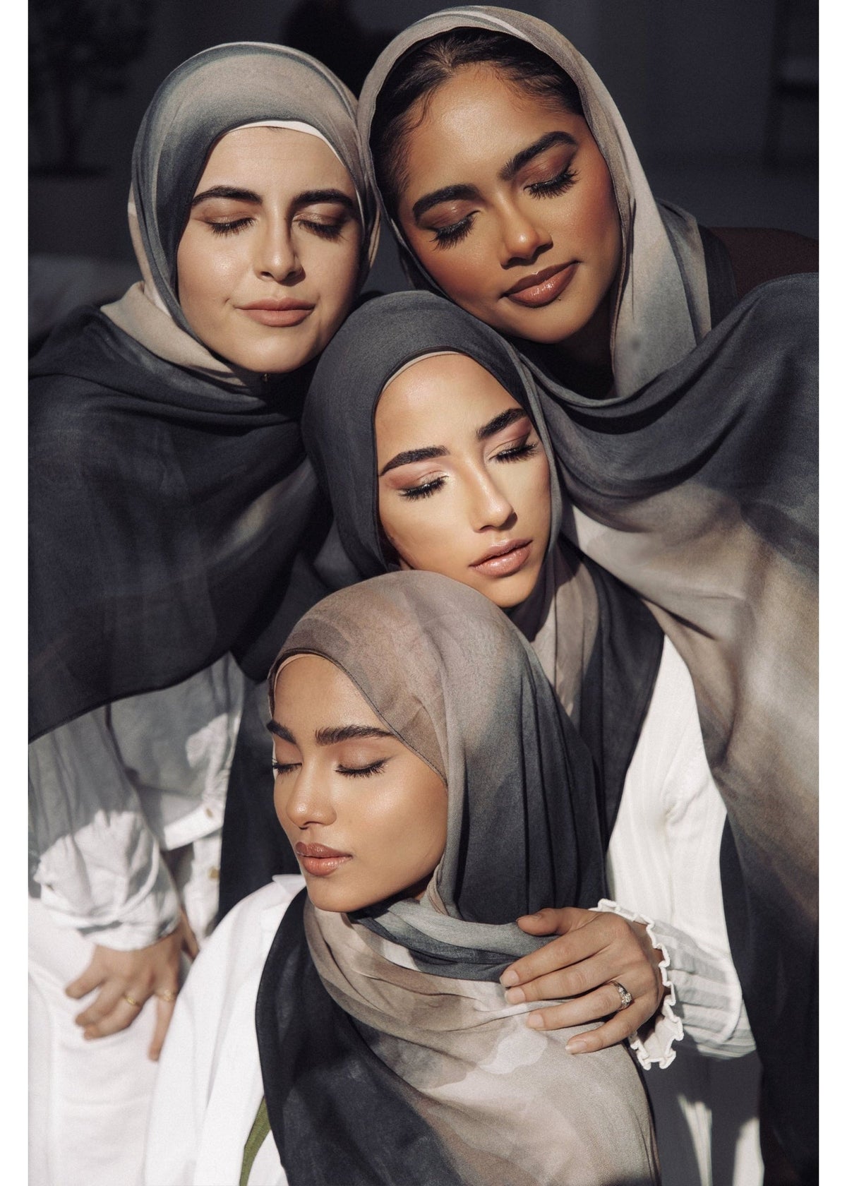Printed Modal Hijab - Celestial Ash