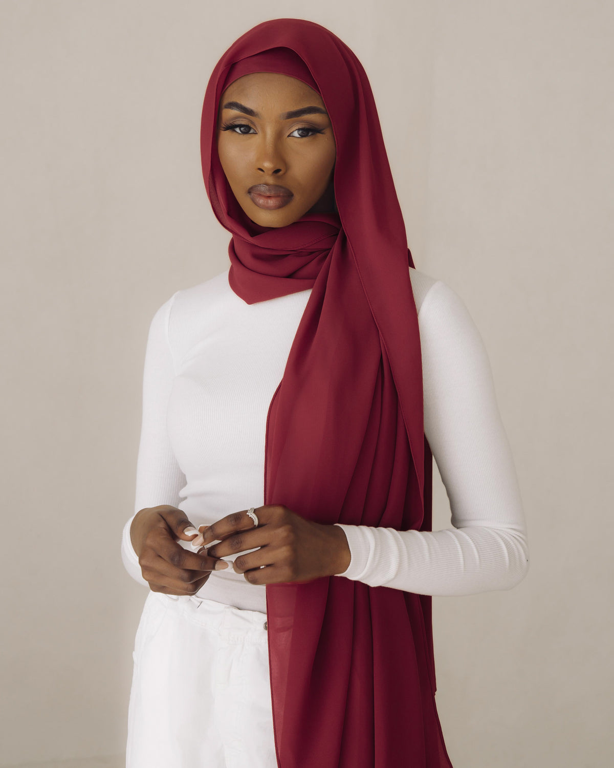 Matching Hijab & Undercap Set - Fuchsia