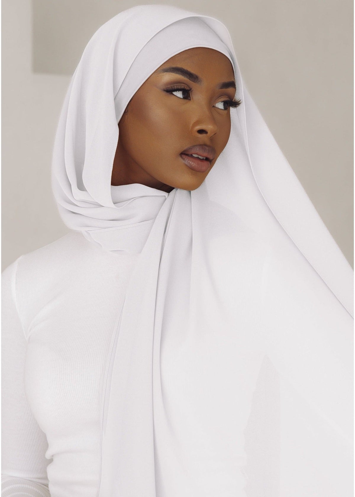 Matching Hijab & Undercap Set - White