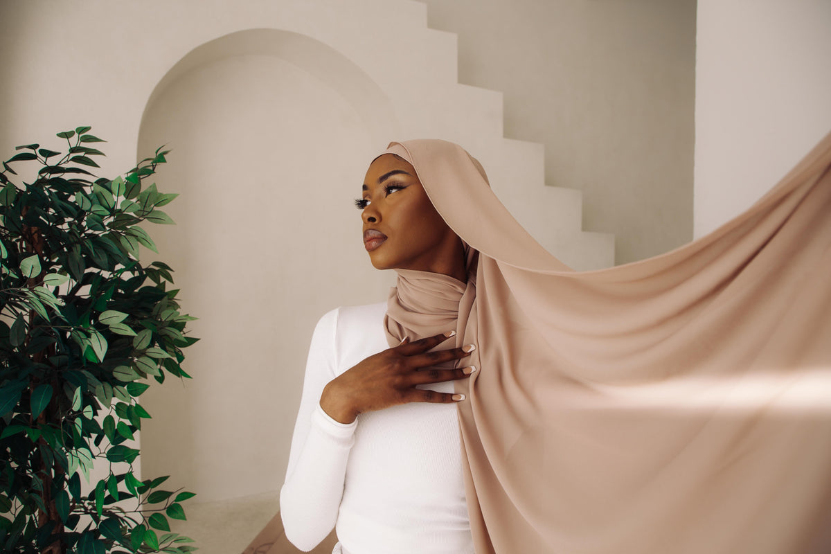Matching Hijab & Undercap Set - Chai (Ramadan Gift)
