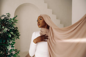 Matching Hijab & Undercap Set - Chai