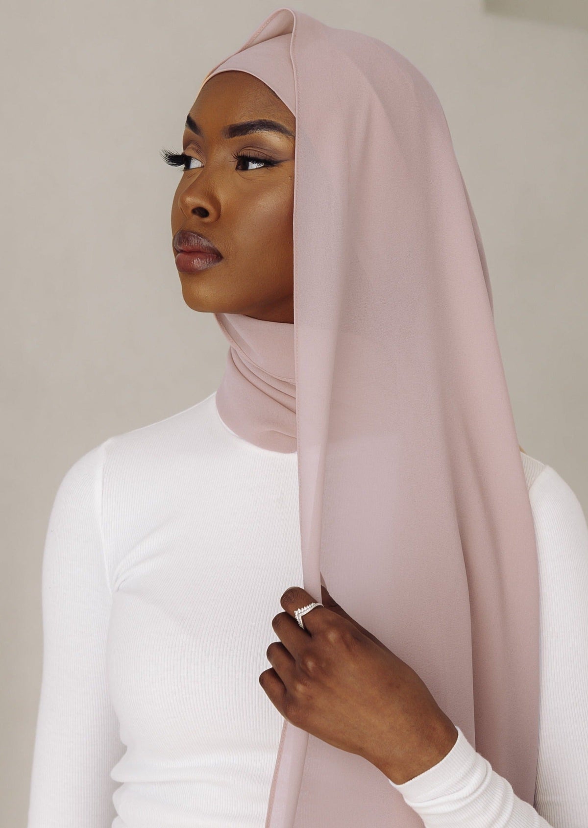 Matching Hijab & Undercap Set - Sepia Rose
