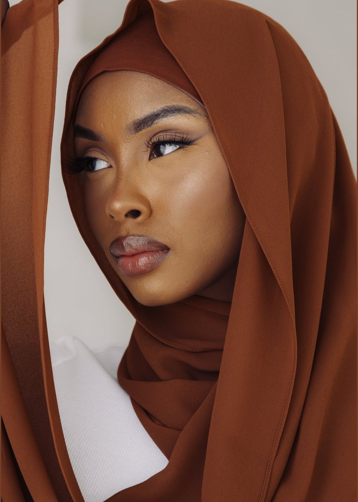Matching Hijab & Undercap Set - Honey