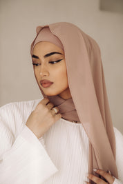 Premium Chiffon Hijab - Blush