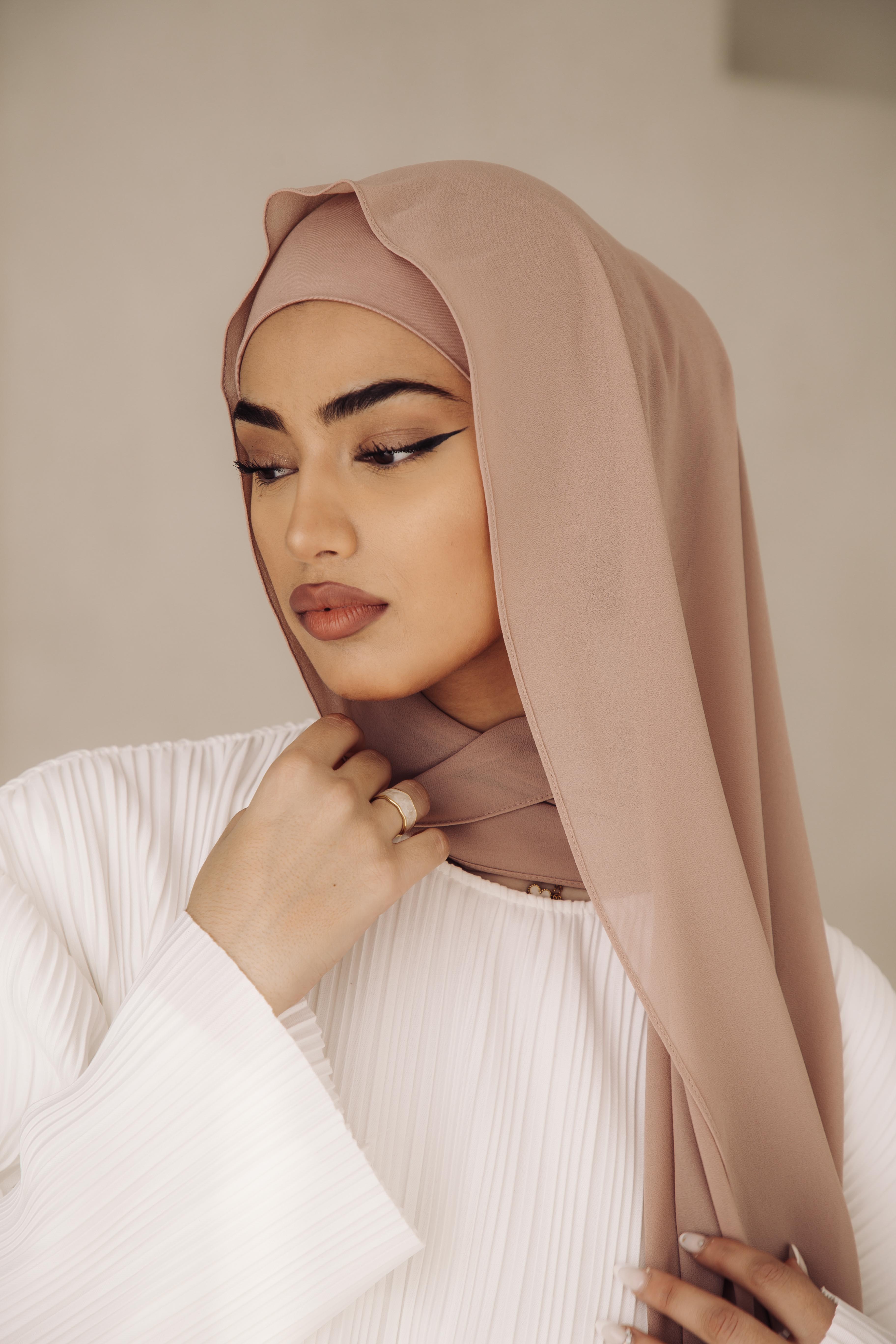 Premium Chiffon Hijab - Blush