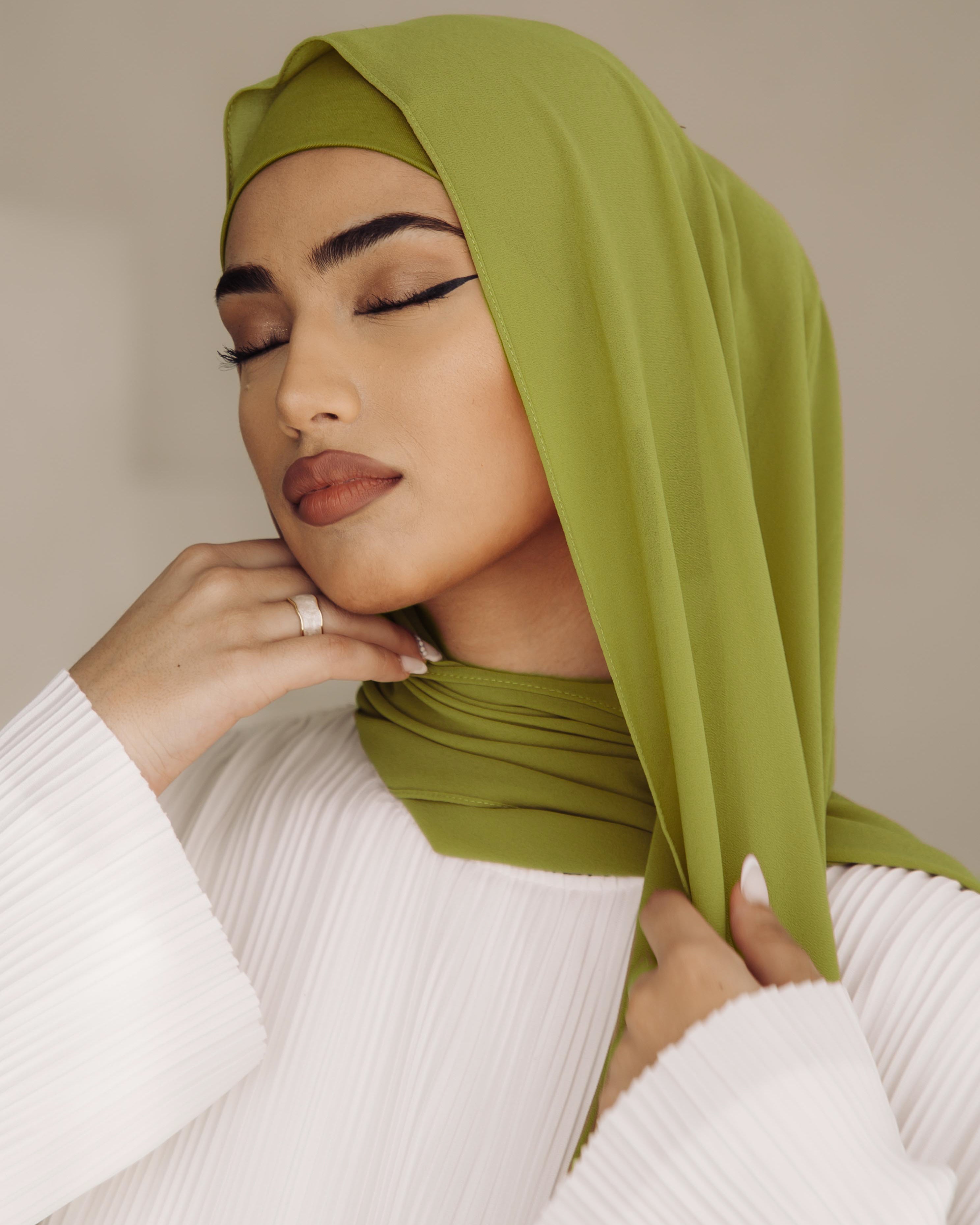 Premium Chiffon Hijab - Electric – AZELEFA