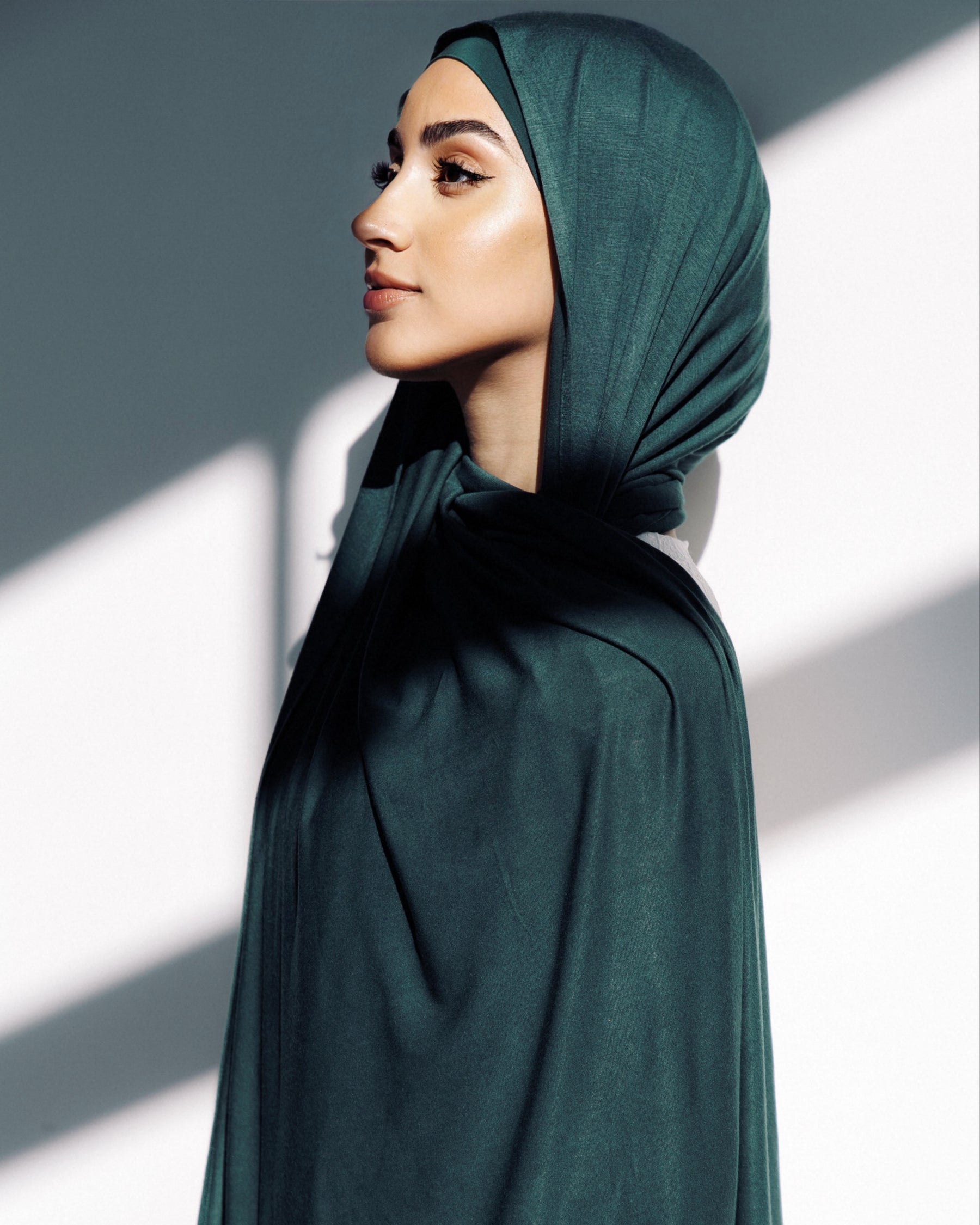 Jersey Matching Hijab & Undercap Set - Deep