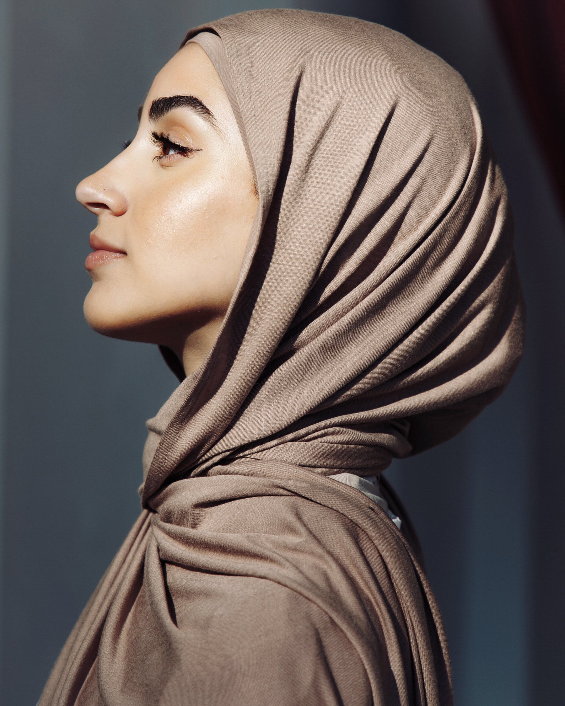Jersey Matching Hijab & Undercap Set - Sand