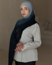 Ombré Modal Hijab - Midnight Oud