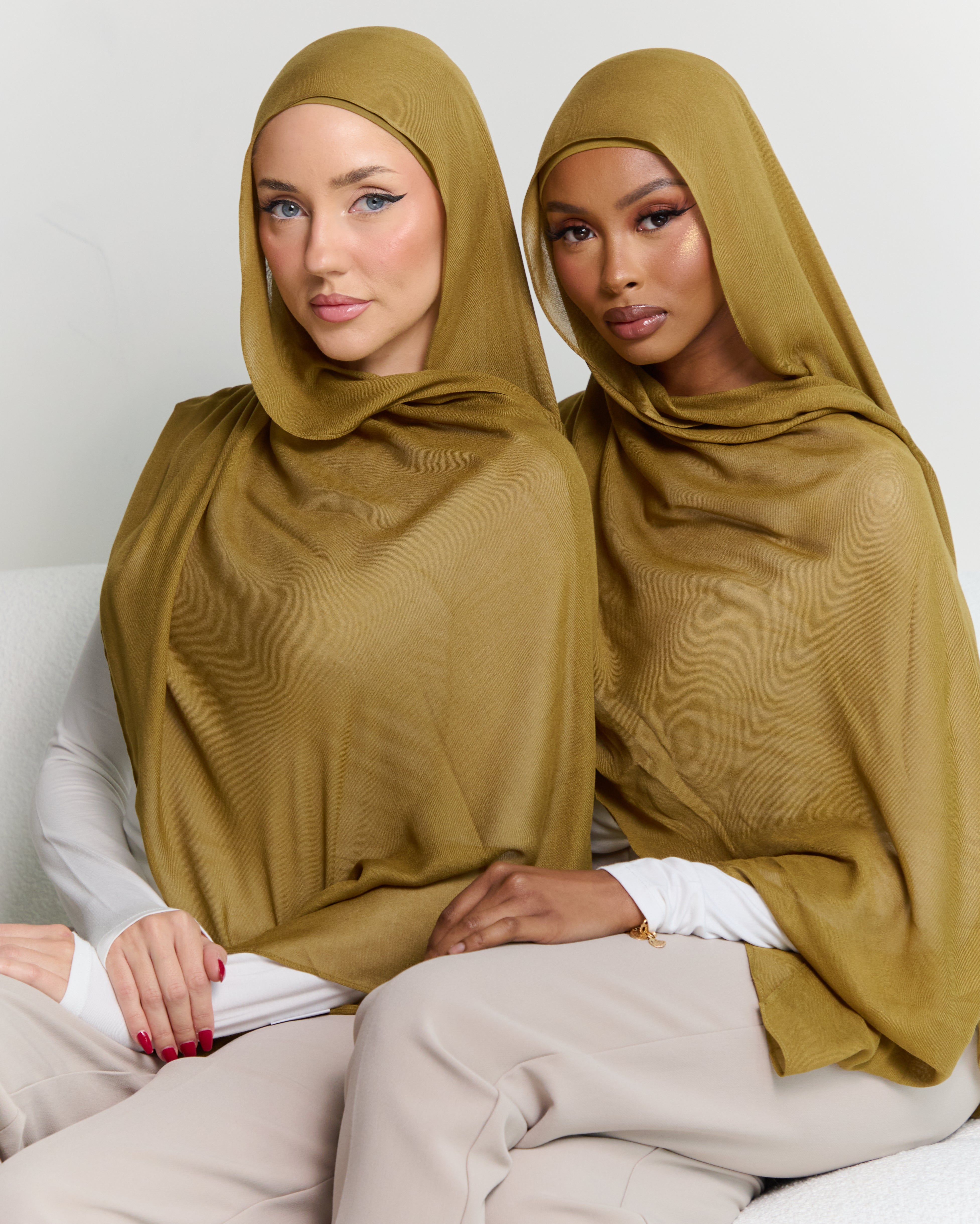 Modal Matching Hijab & Undercap Set - Butterscotch