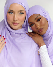 Modal Matching Hijab & Undercap Set - Bissan's Lavender