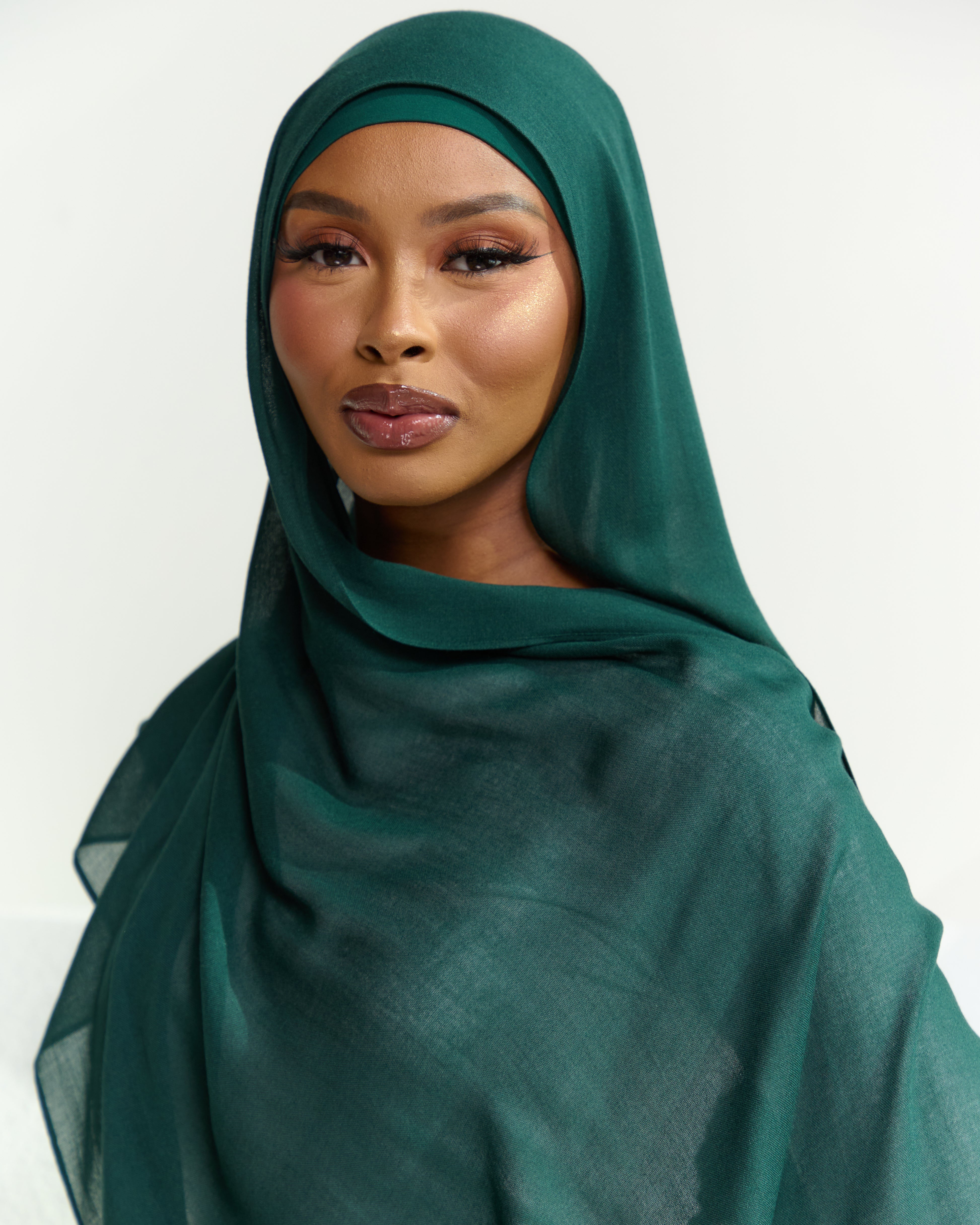 Modal Matching Hijab & Undercap Set - Jade Leaf