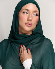 Modal Matching Hijab & Undercap Set - Jade Leaf