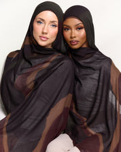 Printed Modal Hijab - Safari Sands