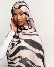 PREORDER - Printed Modal Hijab - Ink Rivers