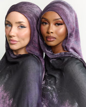 Printed Modal Hijab - Cosmic Waves