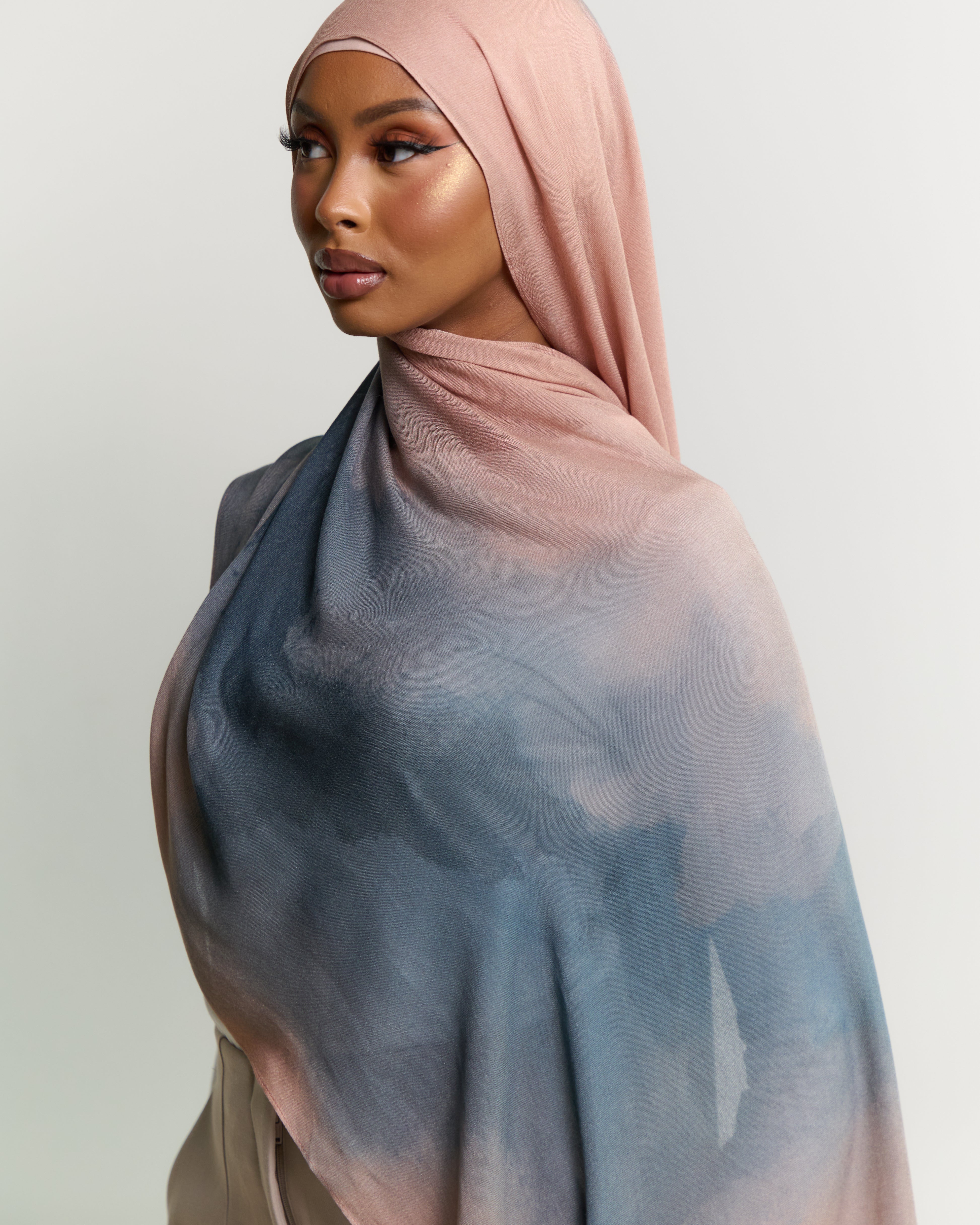 PREORDER - Printed Modal Hijab - Cotton Candy