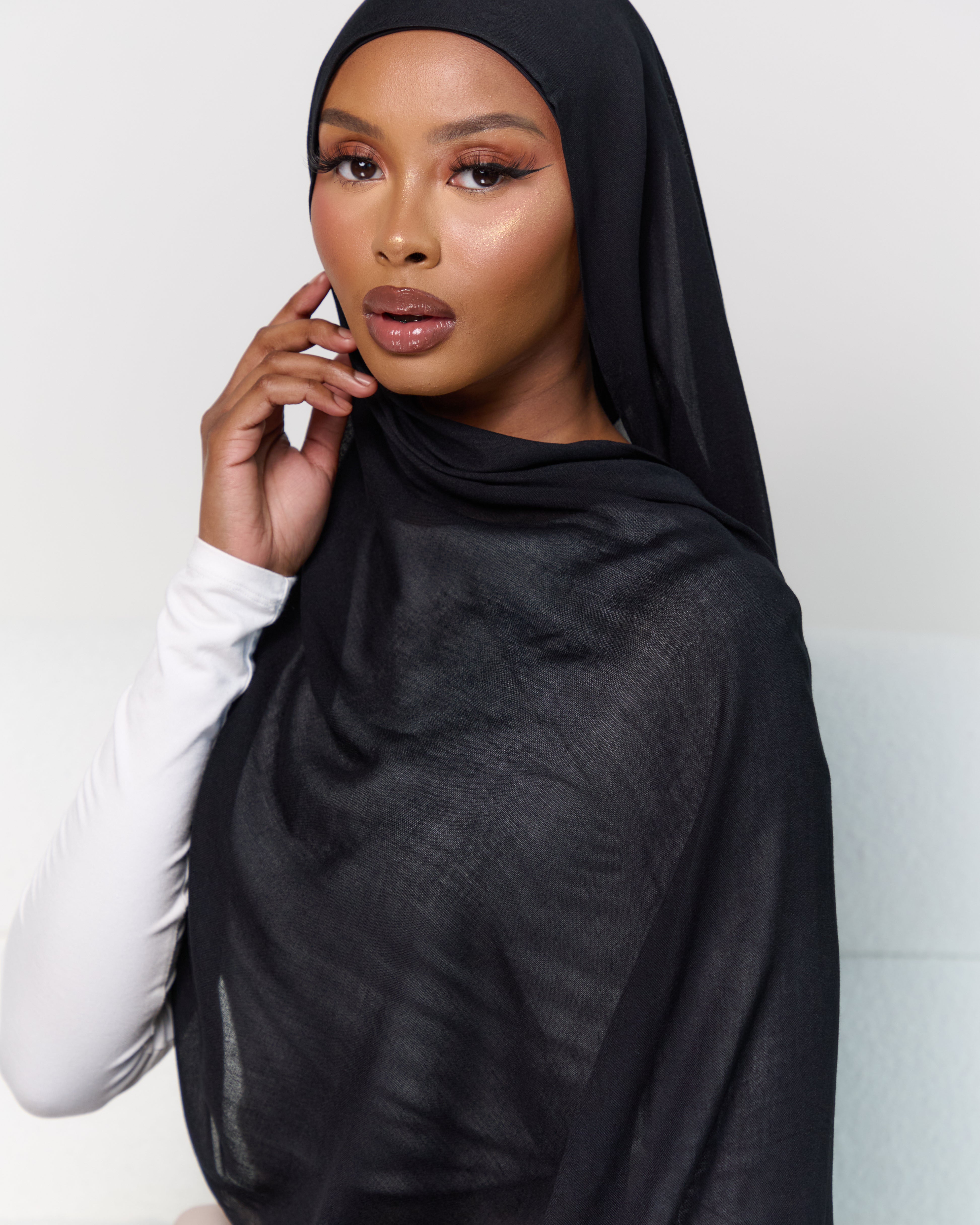 Modal Matching Hijab & Undercap Set - Onyx